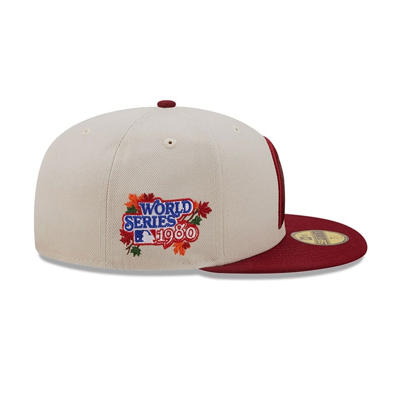 59fifty New Era Philadelphia Phillies Fall Classic Fitted Gorras Blancos | AH9875623