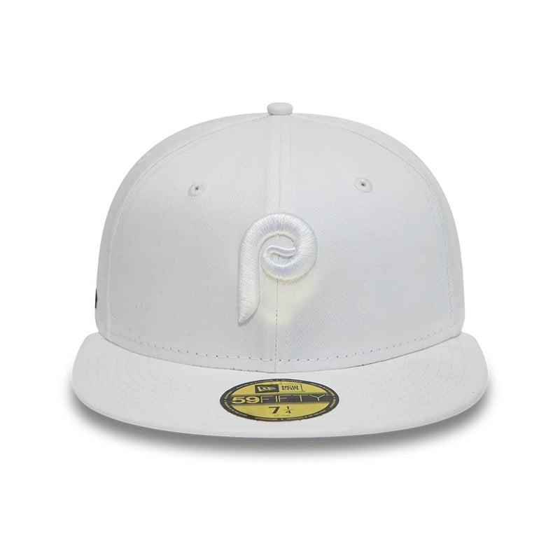 59fifty New Era Philadelphia Phillies Fitted Gorras Blancos | QH3806497