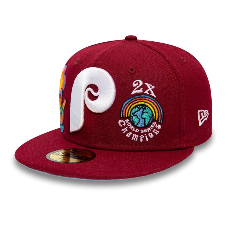 59fifty New Era Philadelphia Phillies Groovy Fitted Gorras Rojos | CD1940356