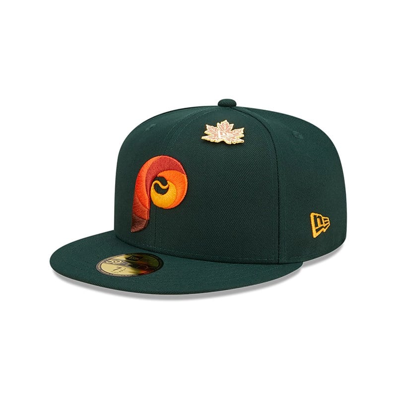 59fifty New Era Philadelphia Phillies Leafy Fitted Gorras Verdes | CV2840736