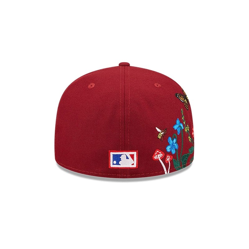 59fifty New Era Philadelphia Phillies MLB Blooming Fitted Gorras Rojos | BP7308965