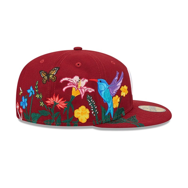 59fifty New Era Philadelphia Phillies MLB Blooming Fitted Gorras Rojos | BP7308965