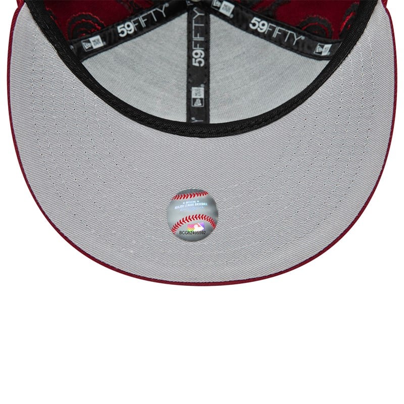 59fifty New Era Philadelphia Phillies MLB Swirl Fitted Gorras Rojos | FJ9417680