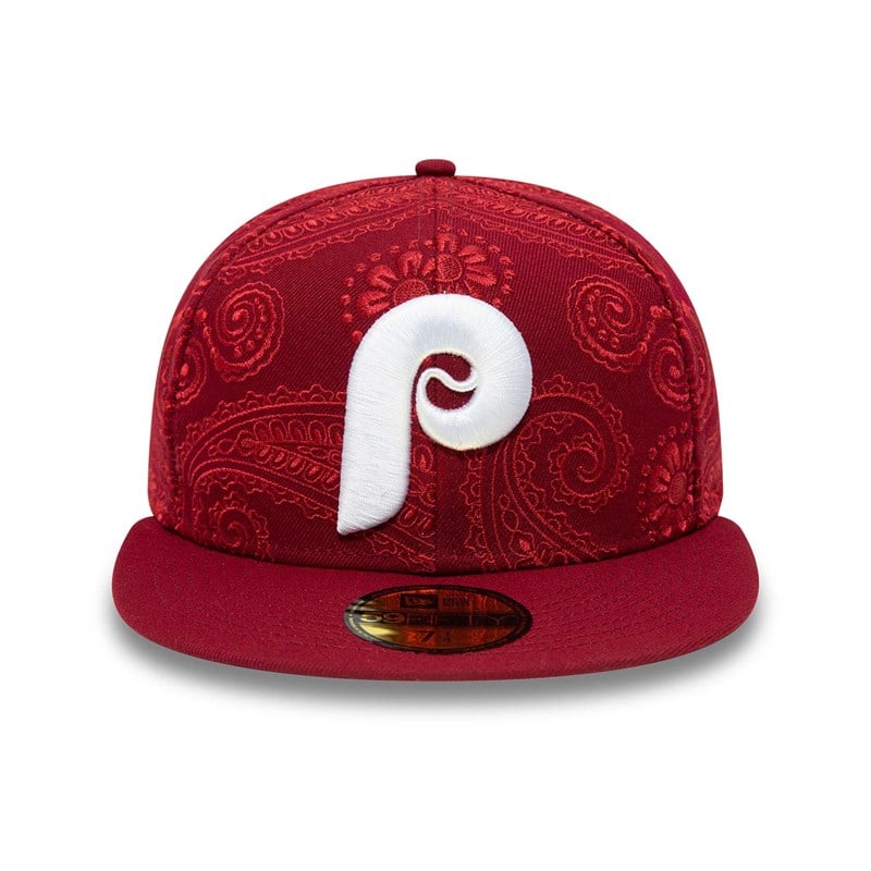 59fifty New Era Philadelphia Phillies MLB Swirl Fitted Gorras Rojos | FJ9417680