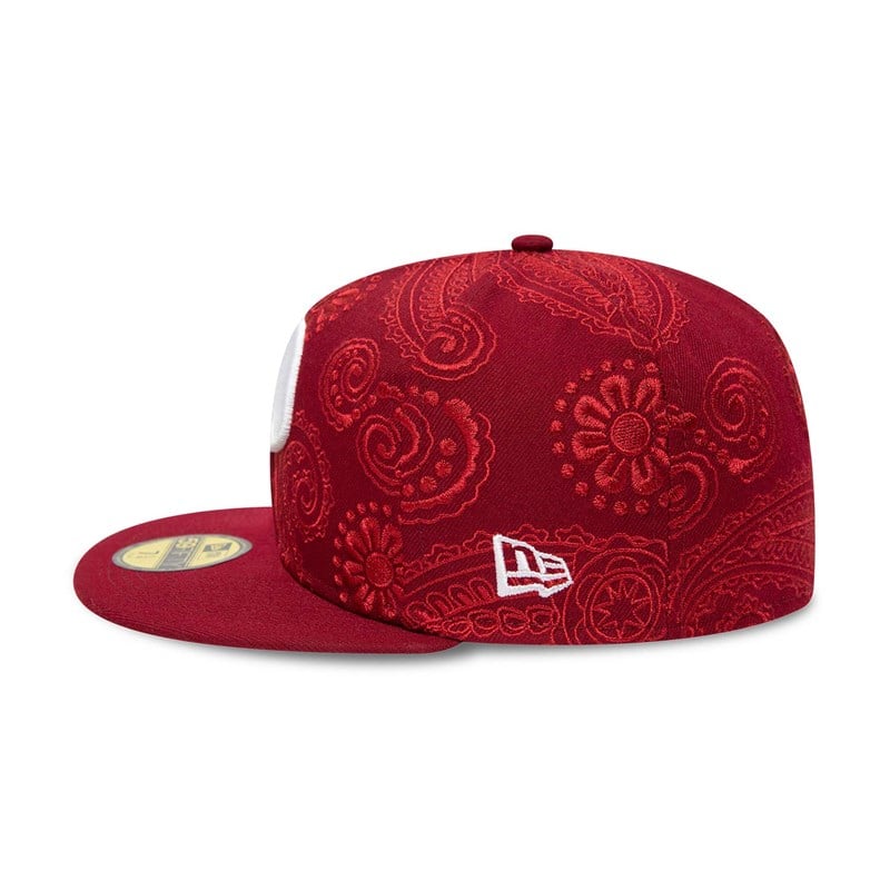 59fifty New Era Philadelphia Phillies MLB Swirl Fitted Gorras Rojos | FJ9417680