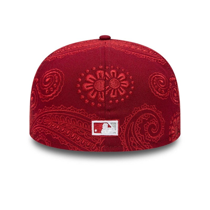 59fifty New Era Philadelphia Phillies MLB Swirl Fitted Gorras Rojos | FJ9417680