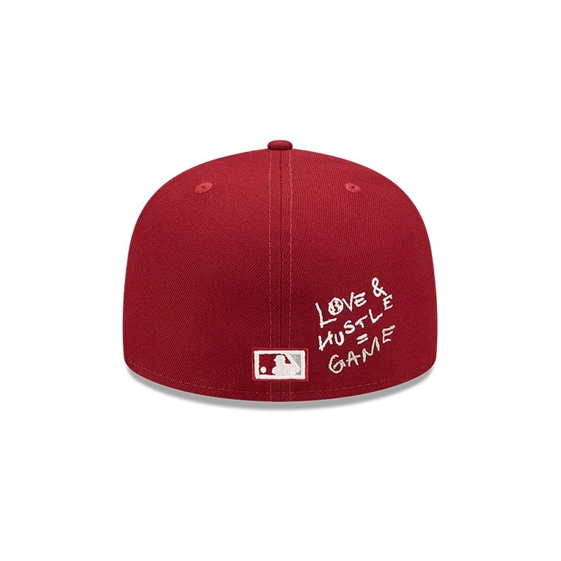 59fifty New Era Philadelphia Phillies MLB Team Heart Fitted Gorras Rojos | NU4219637