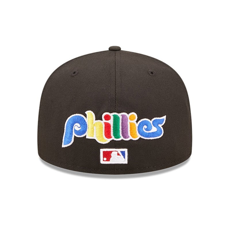 59fifty New Era Philadelphia Phillies MLB Prismatic Fitted Gorras Negros | UZ1378926