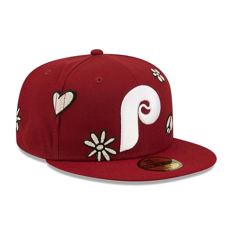 59fifty New Era Philadelphia Phillies MLB Sunlight Pop Gorras Rojos | WL4567380