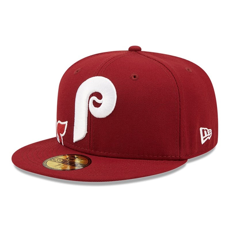 59fifty New Era Philadelphia Phillies MLB Side Split Fitted Gorras Rojos | XY5719368