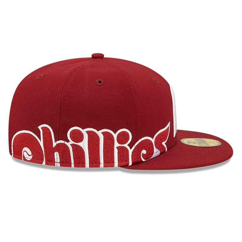 59fifty New Era Philadelphia Phillies MLB Side Split Fitted Gorras Rojos | XY5719368