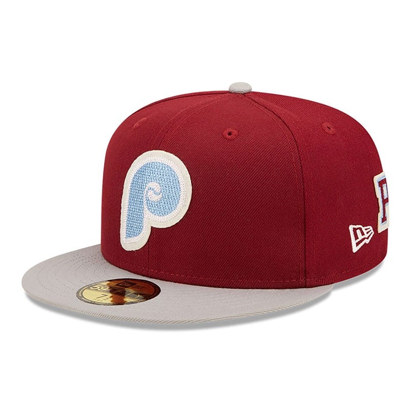 59fifty New Era Philadelphia Phillies Ne Letterman Fitted Gorras Rojos | VY9027148