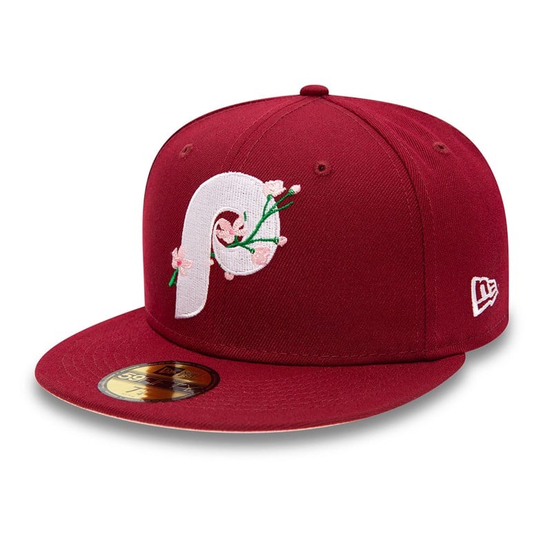 59fifty New Era Philadelphia Phillies Side Patch Bloom Fitted Gorras Azules | FG0276591