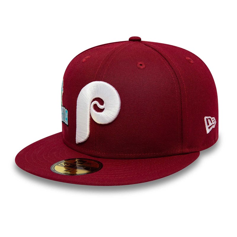 59fifty New Era Philadelphia Phillies Stateview Fitted Gorras Rojos | AY7365810