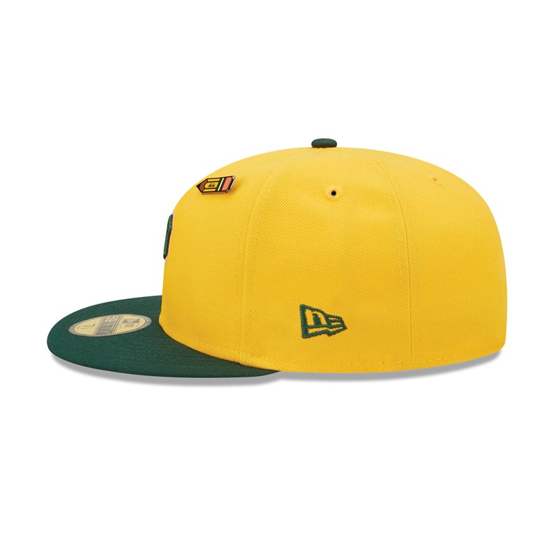 59fifty New Era Pittsburgh Pirates Back To School Fitted Gorras Amarillos | TS5028913