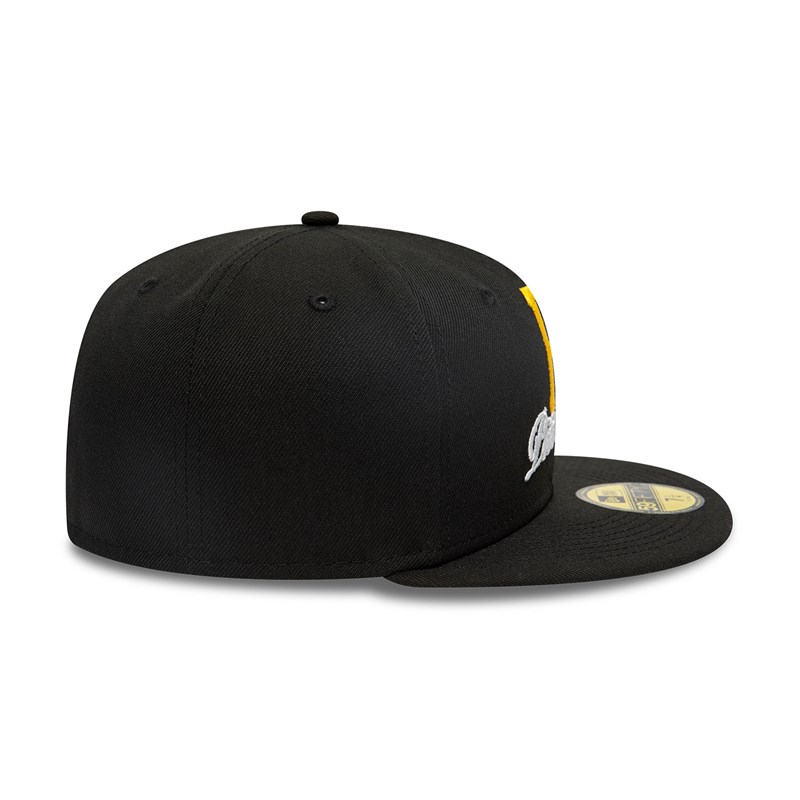 59fifty New Era Pittsburgh Pirates Dual Logo Fitted Gorras Negros | XS4793061