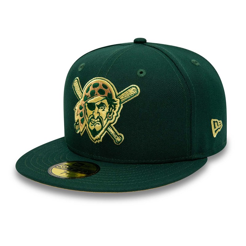 59fifty New Era Pittsburgh Pirates Forest Fitted Gorras Verdes | TY5129034