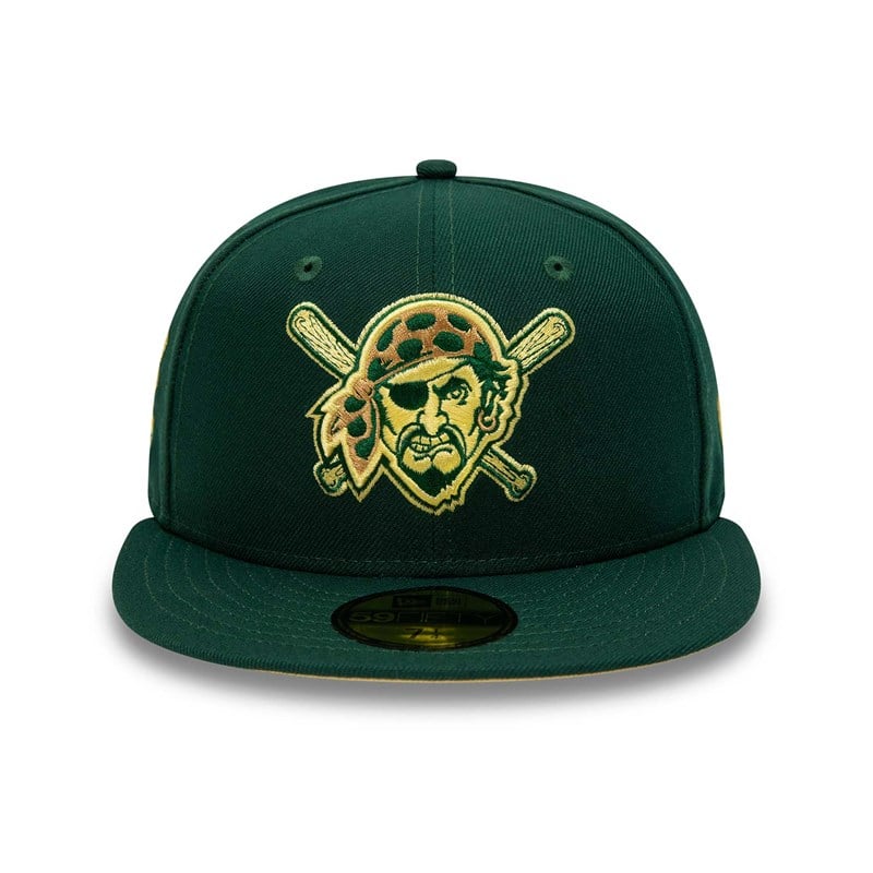 59fifty New Era Pittsburgh Pirates Forest Fitted Gorras Verdes | TY5129034