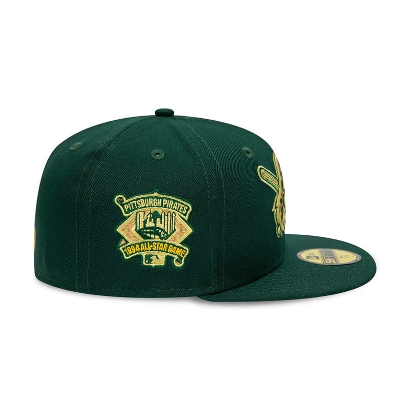 59fifty New Era Pittsburgh Pirates Forest Fitted Gorras Verdes | TY5129034