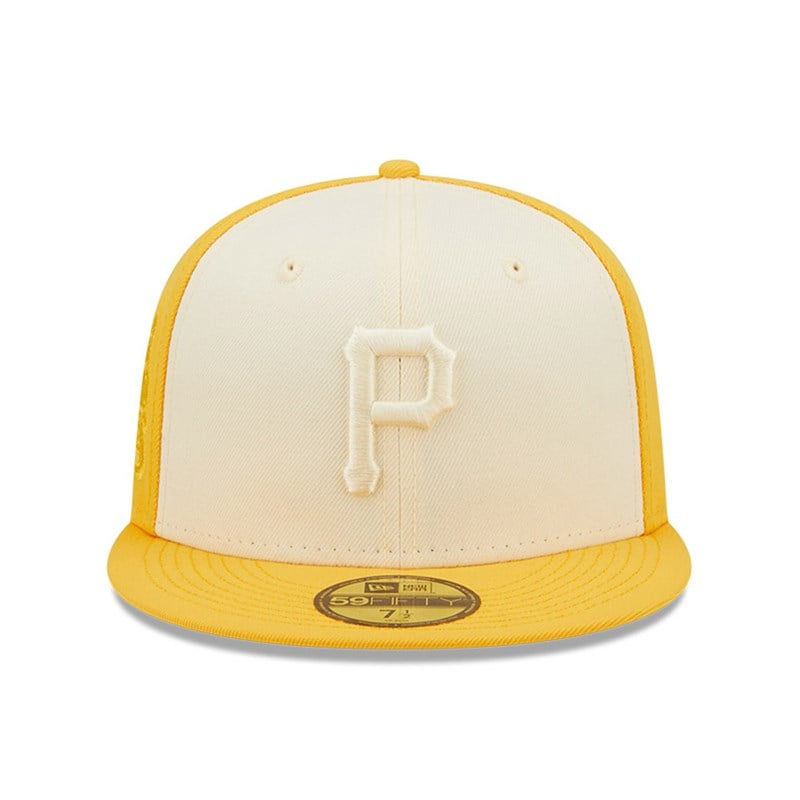 59fifty New Era Pittsburgh Pirates MLB 2-tone Fitted Gorras Amarillos | QE8013245