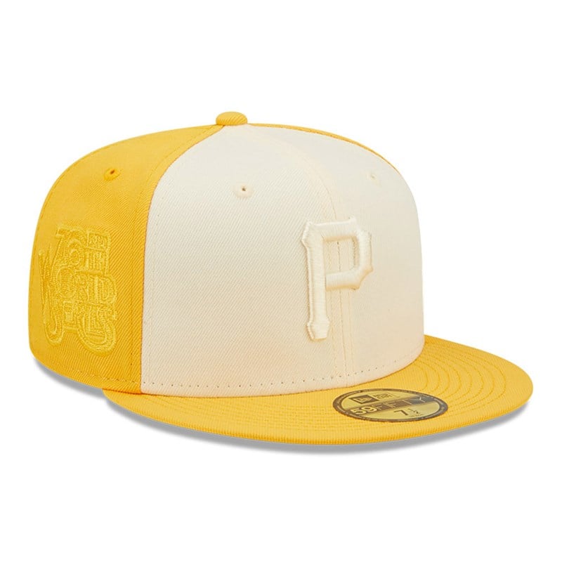 59fifty New Era Pittsburgh Pirates MLB 2-tone Fitted Gorras Amarillos | QE8013245