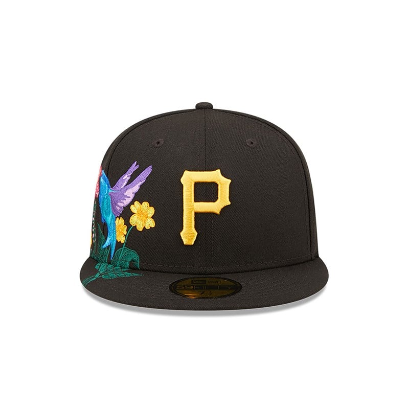 59fifty New Era Pittsburgh Pirates MLB Blooming Fitted Gorras Negros | KJ1609842