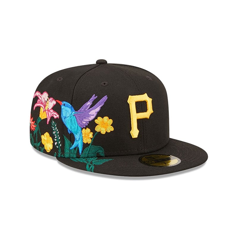 59fifty New Era Pittsburgh Pirates MLB Blooming Fitted Gorras Negros | KJ1609842