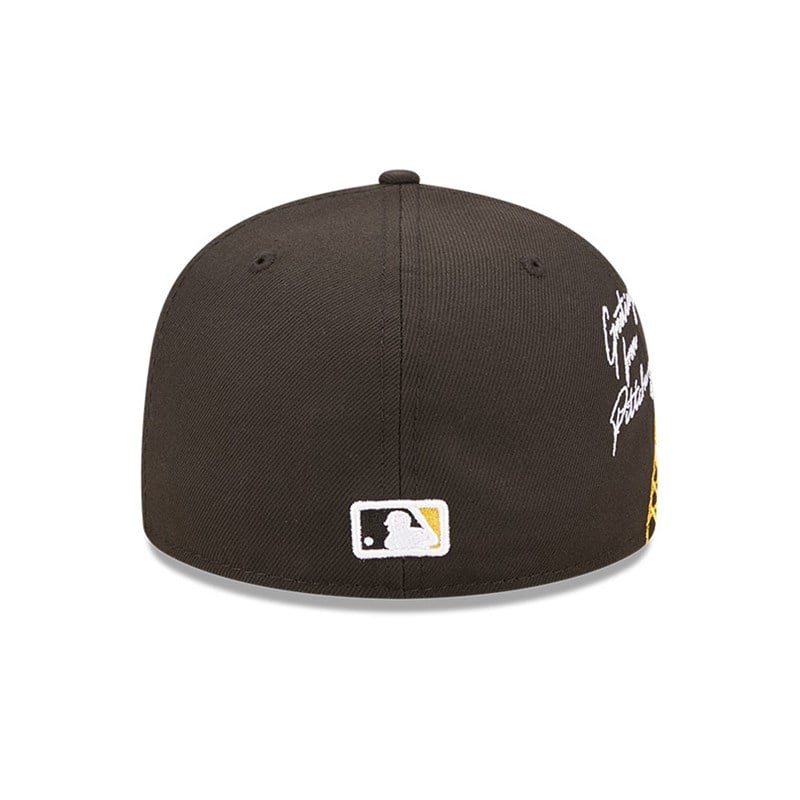 59fifty New Era Pittsburgh Pirates MLB Cloud Fitted Gorras Negros | US8156937