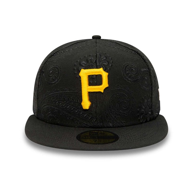 59fifty New Era Pittsburgh Pirates MLB Swirl Fitted Gorras Negros | AM3972641