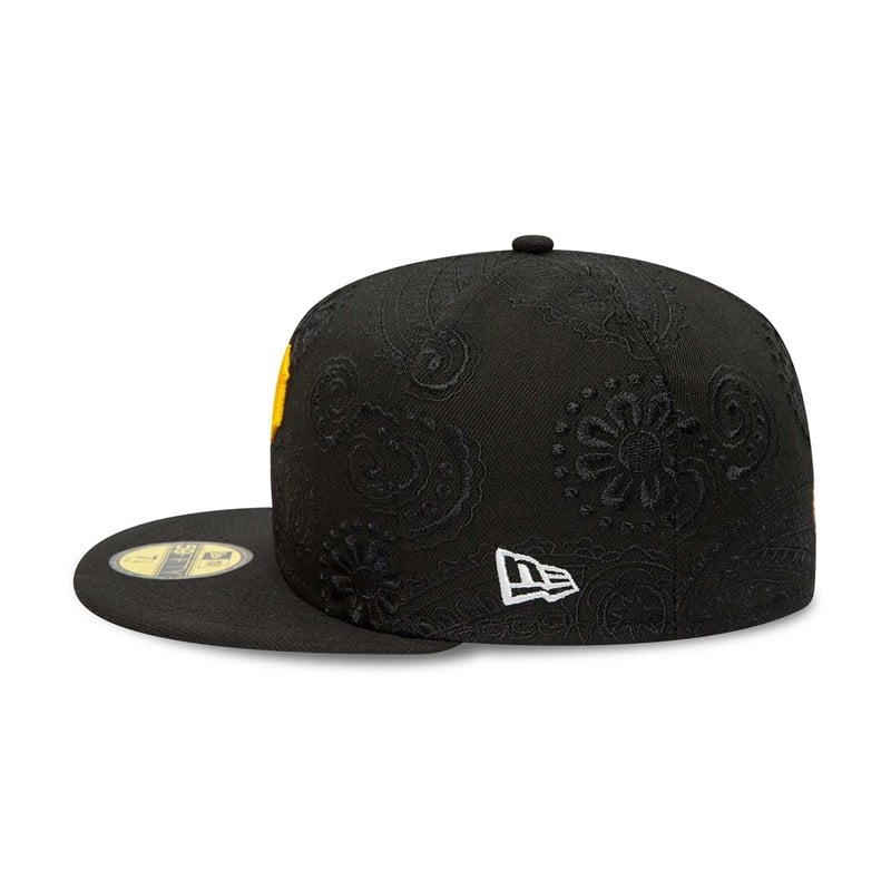 59fifty New Era Pittsburgh Pirates MLB Swirl Fitted Gorras Negros | AM3972641