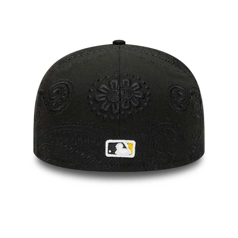 59fifty New Era Pittsburgh Pirates MLB Swirl Fitted Gorras Negros | AM3972641