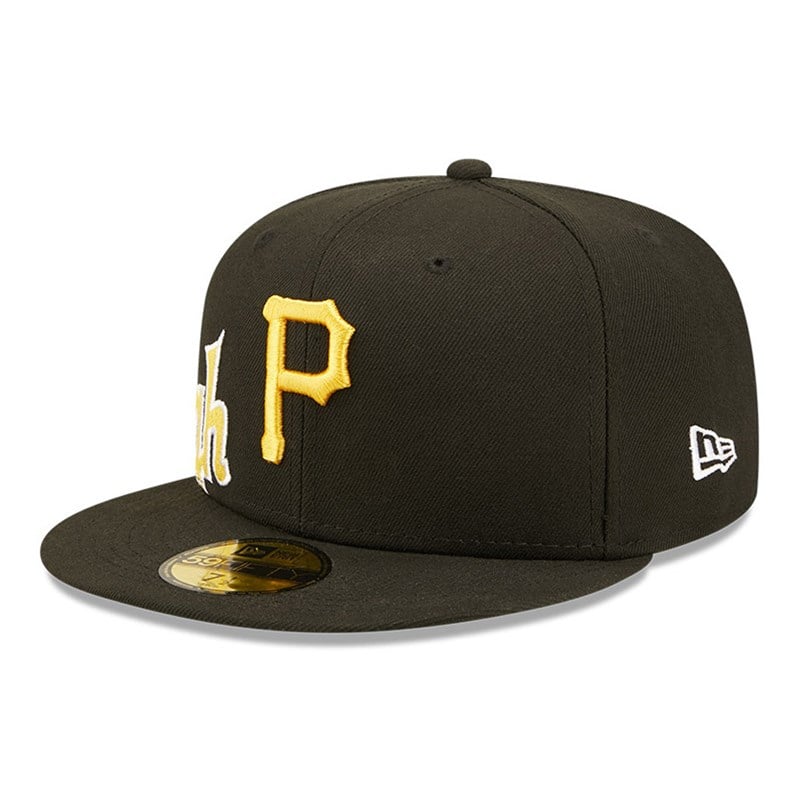 59fifty New Era Pittsburgh Pirates MLB Side Split Fitted Gorras Negros | OX0263987