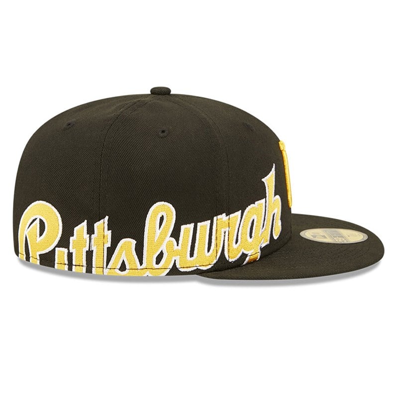 59fifty New Era Pittsburgh Pirates MLB Side Split Fitted Gorras Negros | OX0263987