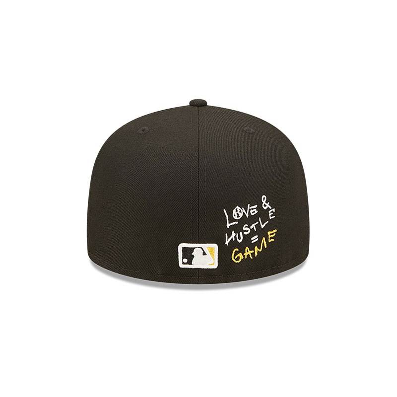 59fifty New Era Pittsburgh Pirates MLB Team Heart Fitted Gorras Negros | RQ4613825