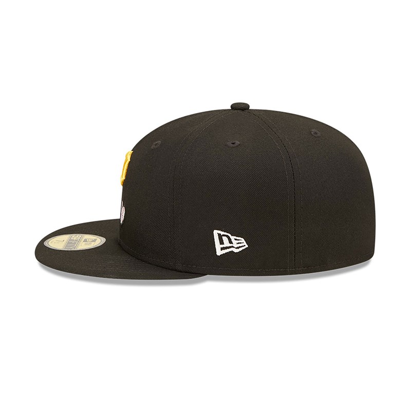 59fifty New Era Pittsburgh Pirates MLB Team Heart Fitted Gorras Negros | RQ4613825