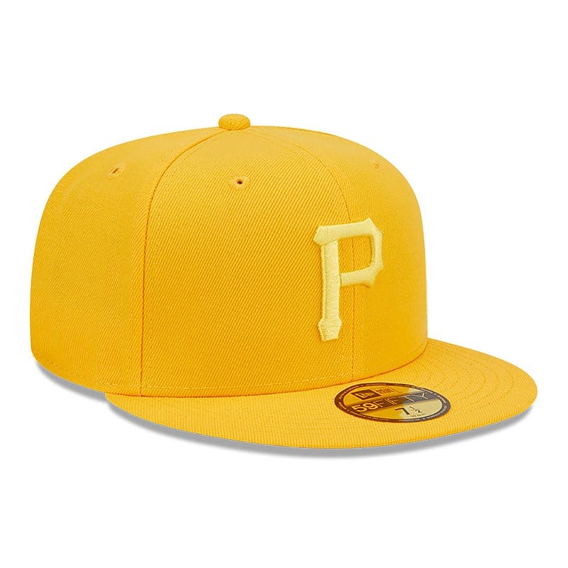 59fifty New Era Pittsburgh Pirates Monocamo Fitted Gorras Naranjas | UN9024751