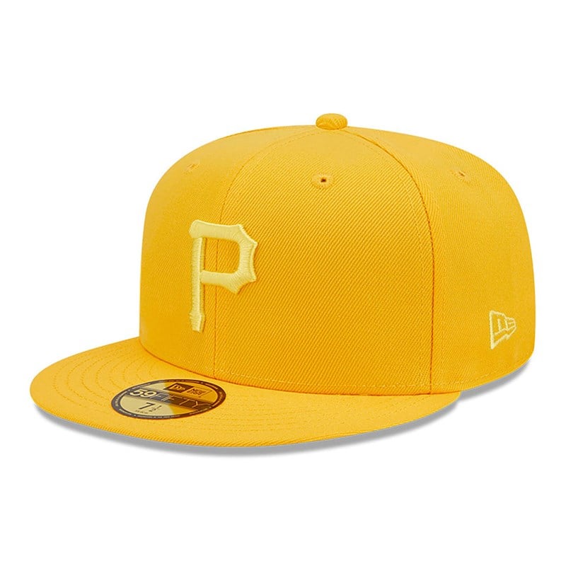 59fifty New Era Pittsburgh Pirates Monocamo Fitted Gorras Naranjas | UN9024751