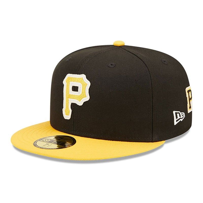 59fifty New Era Pittsburgh Pirates Ne Letterman Fitted Gorras Negros | BE9216458