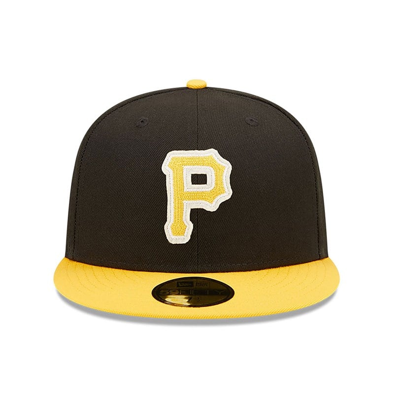 59fifty New Era Pittsburgh Pirates Ne Letterman Fitted Gorras Negros | BE9216458