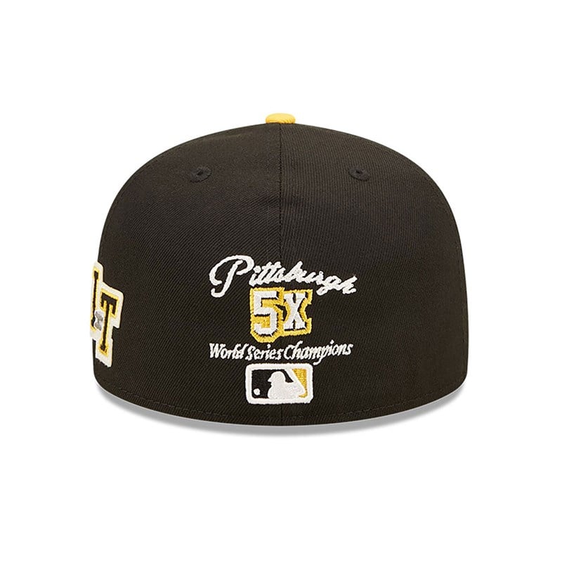 59fifty New Era Pittsburgh Pirates Ne Letterman Fitted Gorras Negros | BE9216458