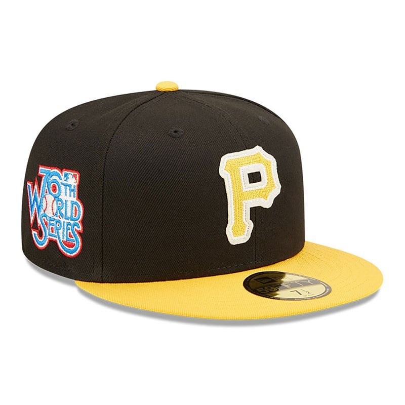 59fifty New Era Pittsburgh Pirates Ne Letterman Fitted Gorras Negros | BE9216458