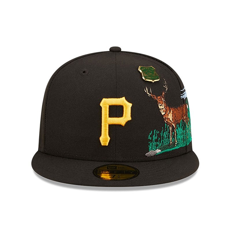 59fifty New Era Pittsburgh Pirates State Park Fitted Gorras Negros | UT4120579