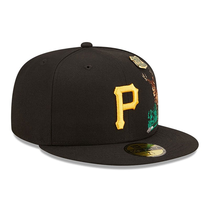 59fifty New Era Pittsburgh Pirates State Park Fitted Gorras Negros | UT4120579