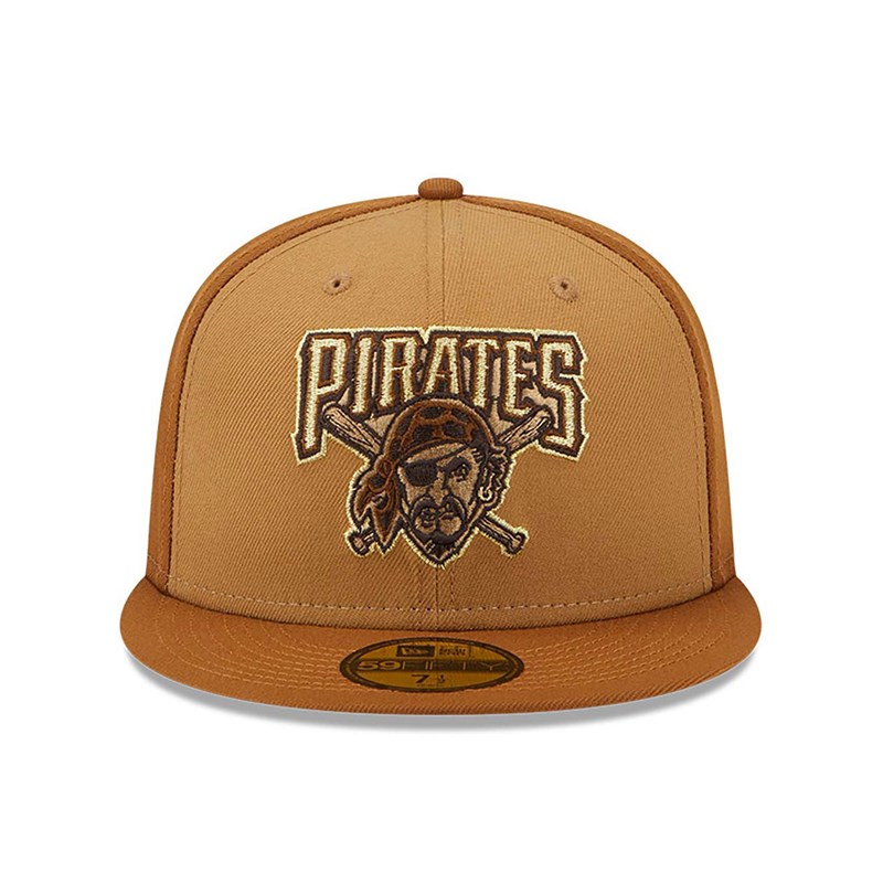 59fifty New Era Pittsburgh Pirates Tri Tone Fitted Gorras Marrom | BJ4063125