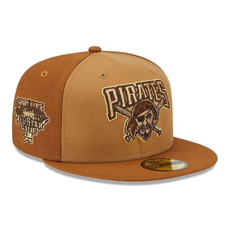 59fifty New Era Pittsburgh Pirates Tri Tone Fitted Gorras Marrom | BJ4063125