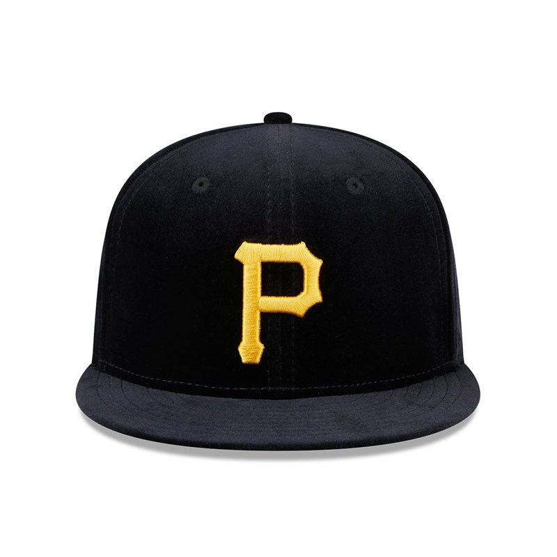 59fifty New Era Pittsburgh Pirates Velvet Fitted Gorras Negros | DI3872401