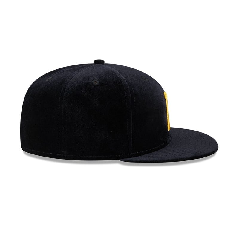 59fifty New Era Pittsburgh Pirates Velvet Fitted Gorras Negros | DI3872401