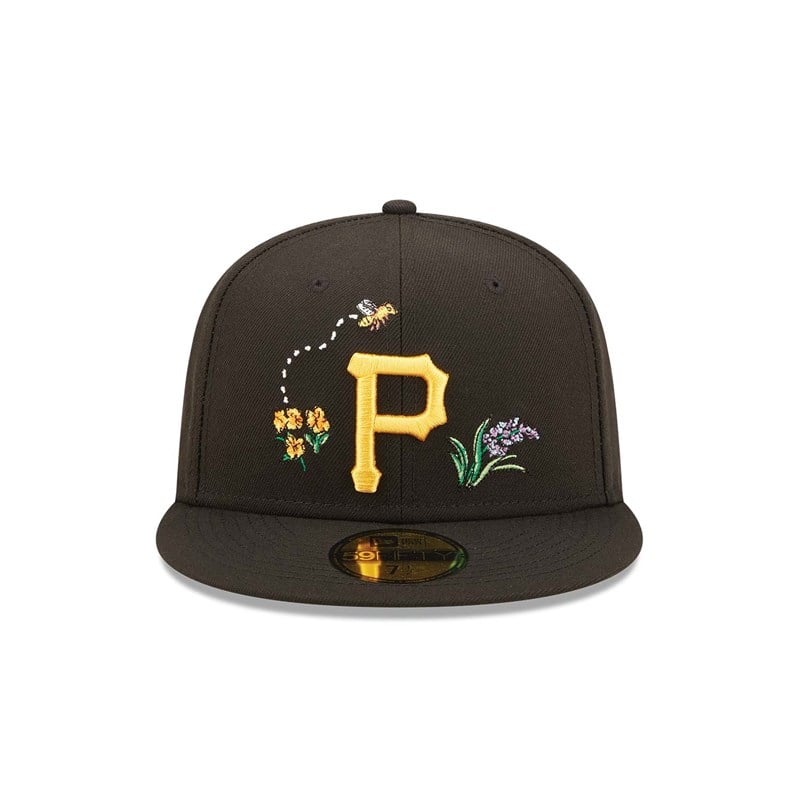 59fifty New Era Pittsburgh Pirates Watercolour Floral Gorras Negros | KY5081732