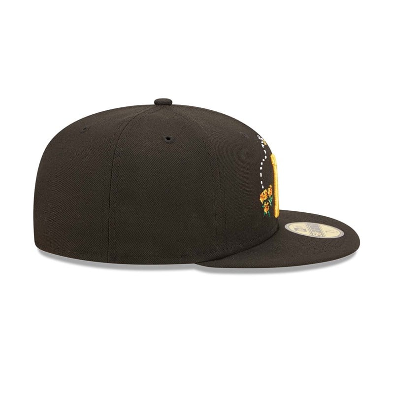 59fifty New Era Pittsburgh Pirates Watercolour Floral Gorras Negros | KY5081732