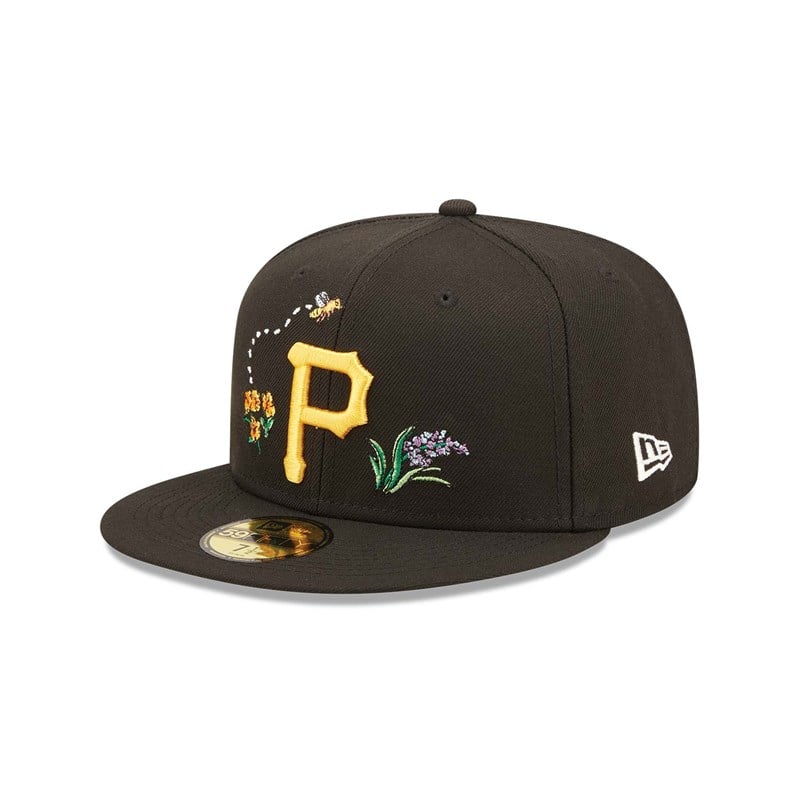 59fifty New Era Pittsburgh Pirates Watercolour Floral Gorras Negros | KY5081732